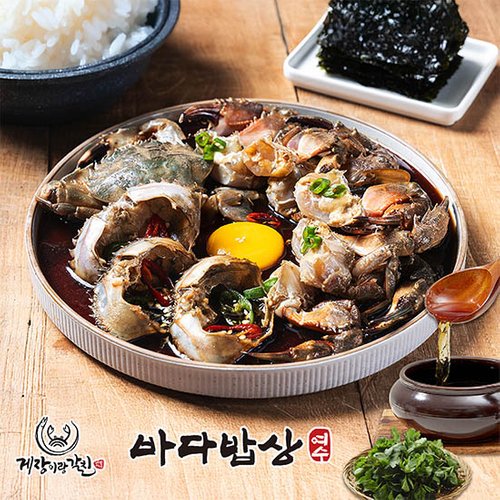 (주)피시원 밀팡 여수 방풍 간장돌게장 500g 3팩 + 양념돌게장 320g 2팩