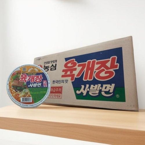 셀러허브 1 [농심] 육개장 사발면 86g x 24개 컵라면 한박스