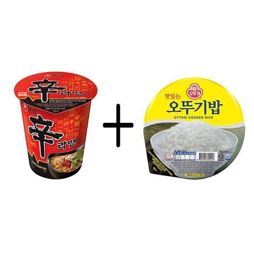 셀러허브 1 [XB5L9N48_48]컵라면 볶음밥 세트 신라면 소컵 오뚜기밥