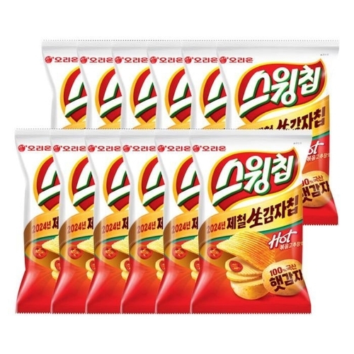 셀러허브 식품 오리온 스윙칩 볶음고추장 60g X 12입 (1박스)r (47336754)