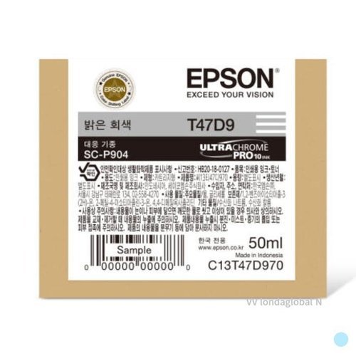셀러허브 생활리빙 엡손 정품 잉크 카트리지 밝은회색 SC-P904 포토 전용 (29836208)
