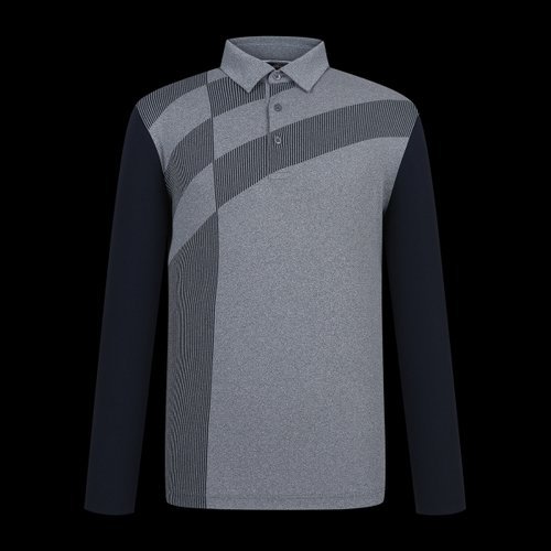 [팬텀][팬텀] 남성기능성소매배색카라긴팔티셔츠  211D1TO008   NA