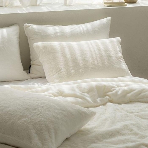 셀러허브 생활리빙 코지네스트 겨울 침구 장모 극세사 베개커버 비비엔 홑겹 50x70