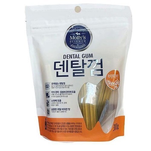 셀러허브 식품 몰리스 덴탈껌 비타민 300g 41194