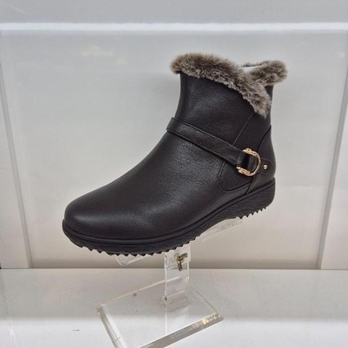 셀러허브 1 엘칸토 HC11 양가죽 여성 앵클부츠 세미케주얼 앵클 털부츠 N6V7U5T4C85