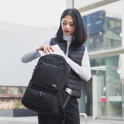 [기타]에이치티엠엘 CITY SQ BACKPACK (BLACK)