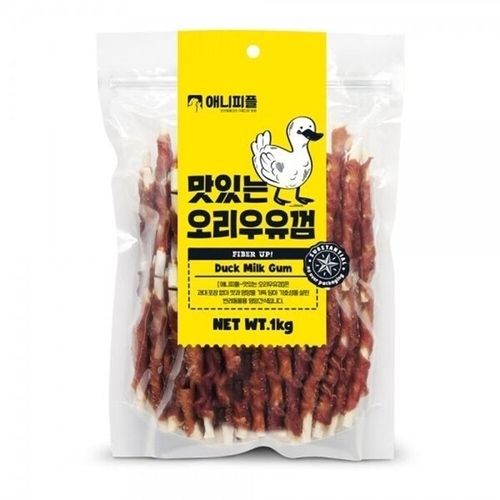 셀러허브 생활리빙 영양보충 오리고기 애견 우유스틱껌 P43195 덴탈간식