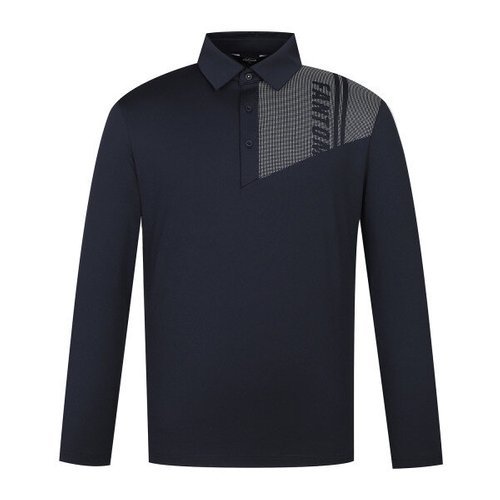 [팬텀][팬텀] 남성로고프린트카라긴팔티셔츠  211D1TO002   NA