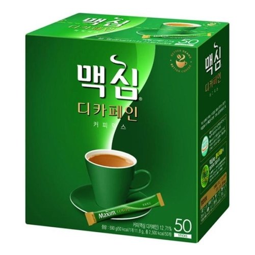 셀러허브 1 [XB8J9N58_48]맥심 디카페인 커피믹스 50T 스틱커피 커피스틱
