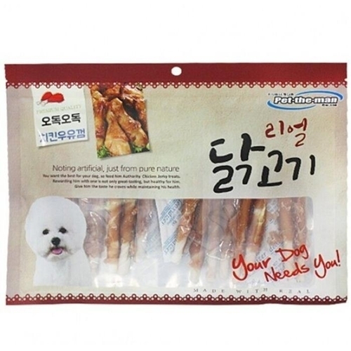 셀러허브 생활리빙 저칼로리 닭고기 육포 스틱껌 강아지 간식 P41344 2개