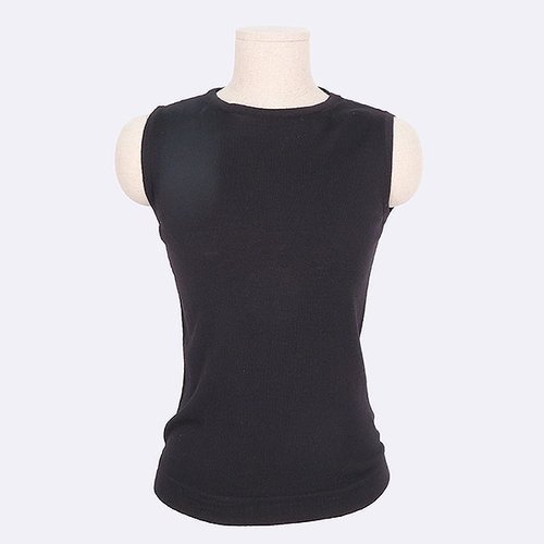 [중고] 막스마라 고이비토 중고명품 Max Mara(막스마라) 스포츠 라인 블랙 컬러 토끼털 100 여성용 니트 조끼 - 42