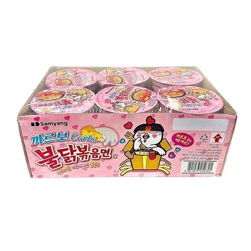 패션플러스 [그로미스] 삼양 까르보 불닭볶음면 소컵 80gx6컵x2박스 (39781855)