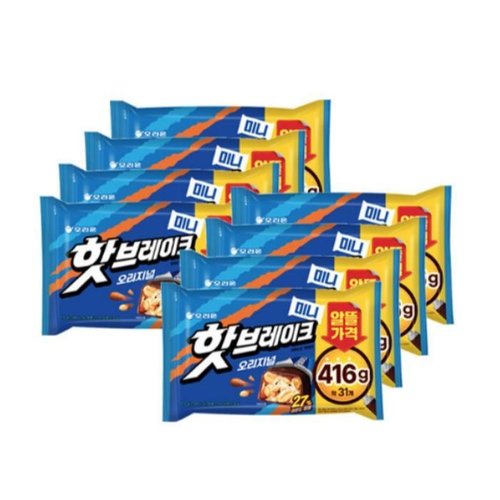 셀러허브 식품 오리온 핫브레이크 미니 오리지널 416g x8