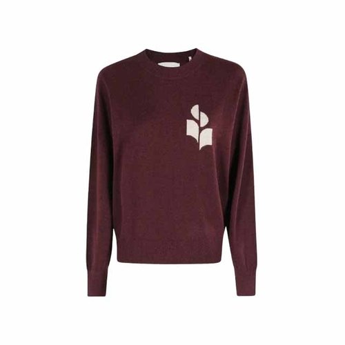 이자벨마랑 옴므 이자벨마랑 에반스 로고 버건디 니트 남성 PU0051HA A1L04H 80BY