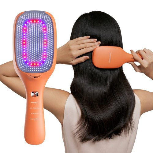 펄케어 터치뷰티 두피 마사지기 탈모 케어 관리기 음이온 모발 관리 디바이스 오렌지