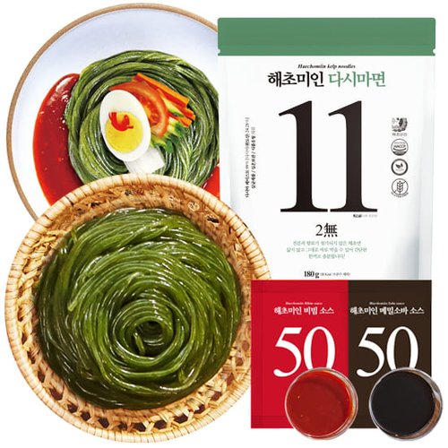 해초미인 다시마면 25입 + 비빔소스 15입 + 메밀소스 10입