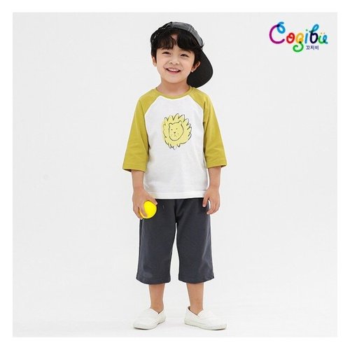 [삐삐롱][삐삐롱] (C21S3234BJAMU) 라임라이언 편면 7부세트(C21S3234BJAMU)