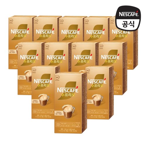 [네스카페][T] 수프리모 골드마일드 커피믹스 240T(20T x 12개)
