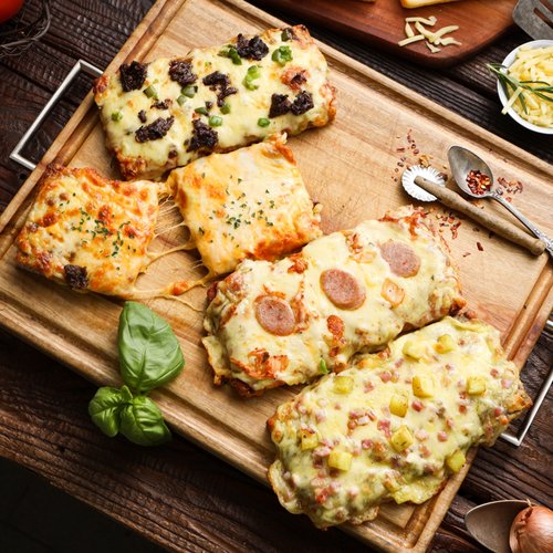 기타 피자알볼로 사각피자 4종 4팩 (안창살/김치불고기/마르게리타/체다치즈)