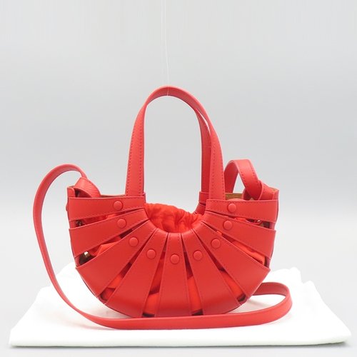 보테가베네타 고이비토 중고명품  651577 레드 컬러 레이싱 쉘 토트백+숄더스트랩 [명동점]