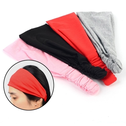 기타 컬러 헤어밴드 머리띠 패션 스포츠 운동 고무헤어밴드 (KYR-W88006A)