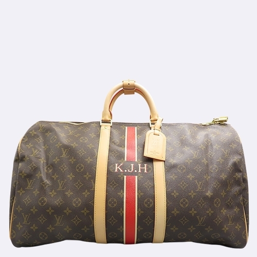 루이비통 루이비통 중고명품 M41414 모노그램 캔버스 프린팅 키폴 반둘리에 55 여행용 토트백 + 숄더스트랩 K46816LV