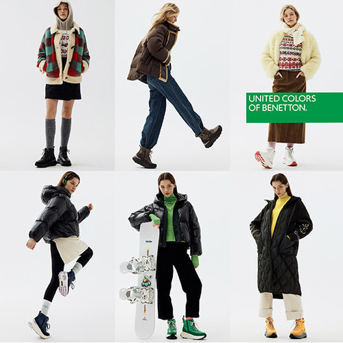 베네통 BENETTON 레이스업 패딩 부츠 초특가