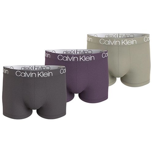 캘빈클라인 캘빈 클라인 언더웨어 3팩 세트 로고 밴딩 코튼 브리프 속옷 000NB3187A LN2