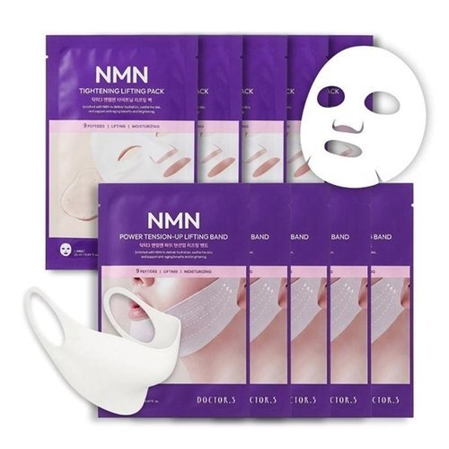 셀러허브 1 닥터3 NMN 타이트닝 리프팅 팩 5매 + 파워 텐션업 리프팅 밴드 5매 (51845938)