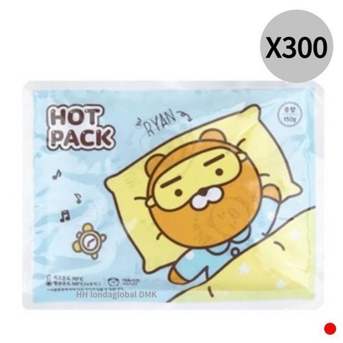 셀러허브 생활리빙 카카오 라이언 핫팩 흔드는 손난로 대용량 150g X300 (29836302)