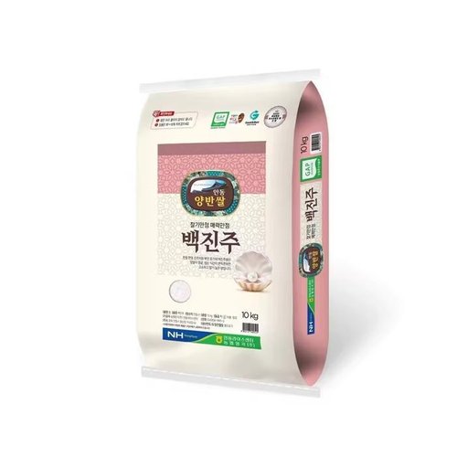 셀러허브 식품 [농협쌀] 25년산 햅쌀 안동 백진주쌀 10kg (상등급/최근도정)_wp