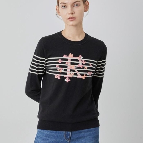 셀러허브 1 OLIVIALAUREN DP02 봄니트 봄라운드넥으로단품이나이너로활용하시기좋은아이템예오 VOB  BL5S  1151