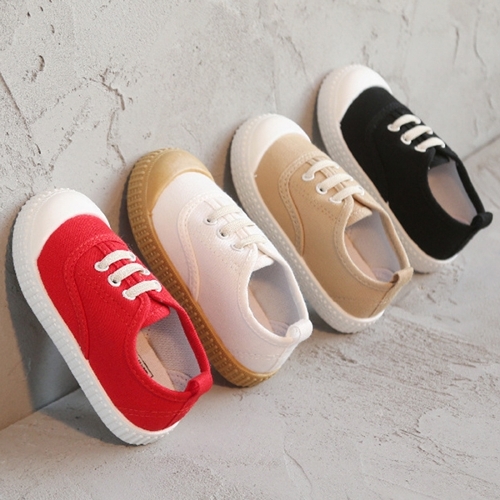 조이멀티 모던 세줄단색 캔버스 아동신발(140-200) 204930