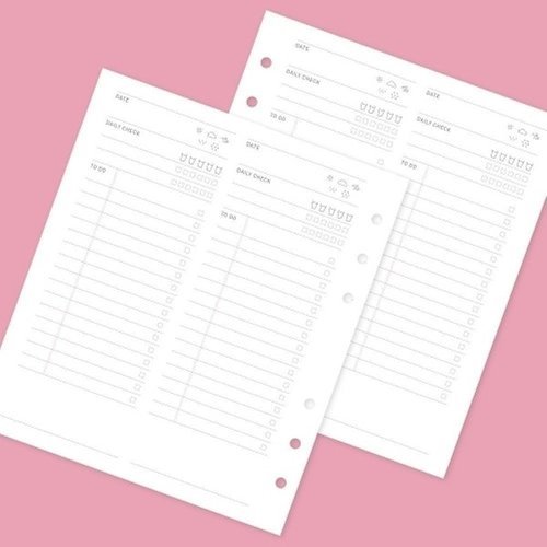 브이와이 VCL40495]- 데일리 투두 리필 속지 문구 학용품 A6 6공21871786643542