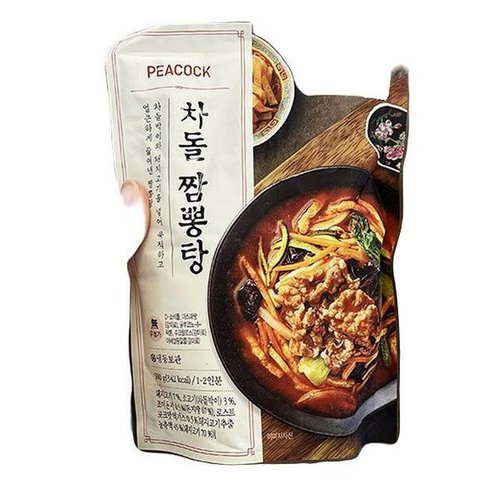 셀러허브 식품 피코크 차돌짬뽕탕 500g x 2개 49433