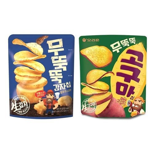 셀러허브 식품 오리온 무뚝뚝 감자칩5개+고구마5개 106g 10개