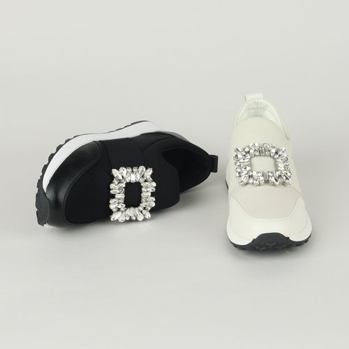 [패션플러스][원더슈즈] 원더슈즈 보석빛 밴딩 스니커즈 P-631