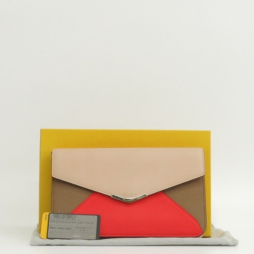 펜디 고이비토 중고명품  8M0311 멀티 컬러 투주르 플랩 레더 클러치 [명동점]