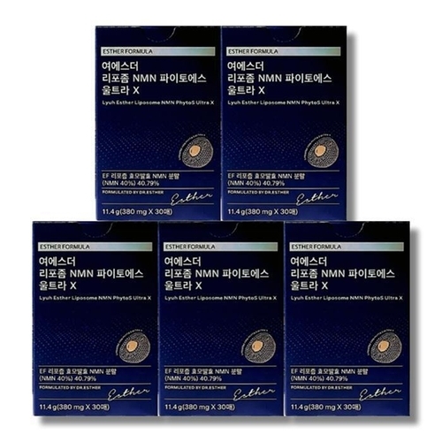 패션플러스 [건강나라] [건강나라] 에스더포뮬러 여에스더 리포좀 NMN 울트라 X 30매 5개 (44099330)