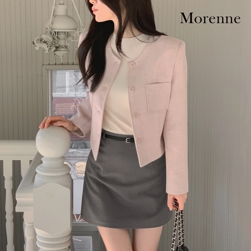 패션플러스 [] [모어렌] [MADE] 베티아 트위드 자켓[tjk0443]