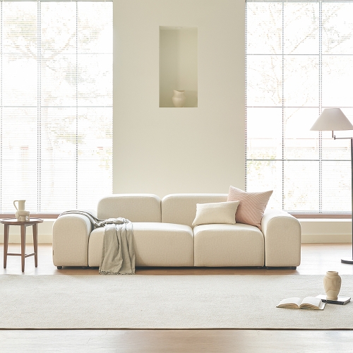 에몬스 버블 3인용 패브릭 소파