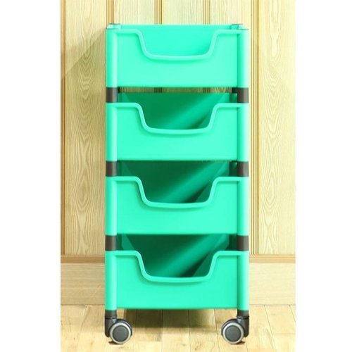 셀러허브 1 [RG64O2O4]적층식 수납박스 4단 그린 로라형 수납장