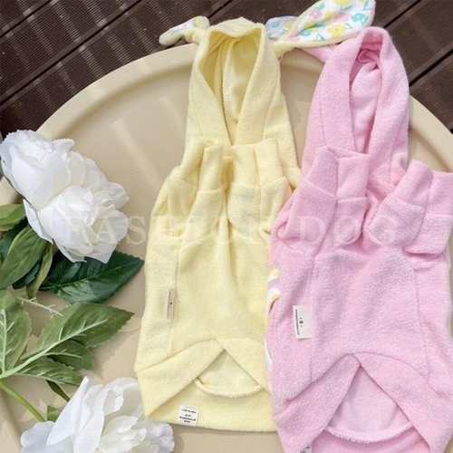 셀러허브 1 [OFM75208]강아지 심쿵래빗 후드티 2XL 1P 봄가을 티셔츠