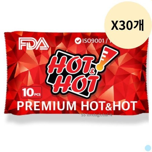 셀러허브 생활리빙 핫앤핫 핫팩 손난로 레드 캠핑 야외 추천 95g 300매 (27713995)