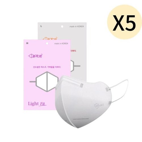 셀러허브 생활리빙 메디치 꿈에그린 KF94 마스크 대형 화이트 200매 X 5 (33268549)
