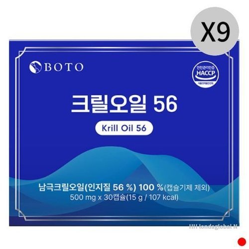 기타브랜드 보뚜 크릴오일 56 오메가3 아스타잔틴 추천 30캡슐 X9_P377033362
