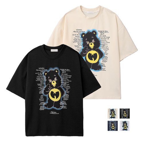 [리빌모아][리빌모아] 남자 캐주얼 캐리턱 베트곰 라운드 반팔 티셔츠 DS-TSH-Q365