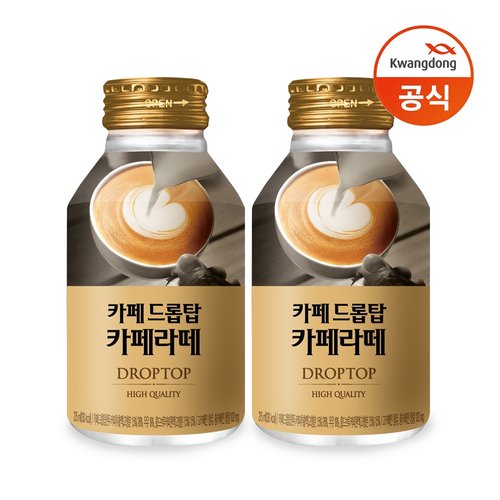 [광동][T] 광동 카페드롭탑 카페라떼 275ml x 12캔