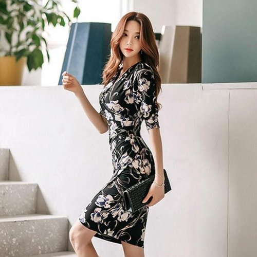 셀러허브 1 [XBJK02O2]원피스 랩 호텔 호캉스 여행 리조트 플라워