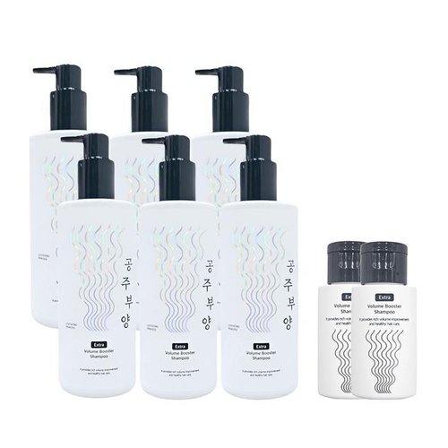 [셀러허브 1]가히 공주부양 볼륨 부스터 샴푸 매니아 세트 500ml 6개+50ml 2개